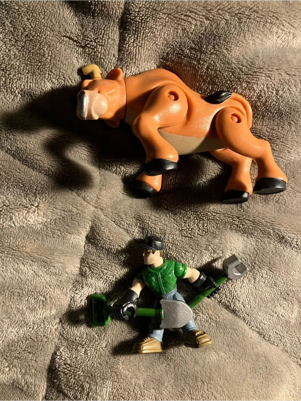 Imaginext John Deere Gear Force  Mini Figure wrench Shovel 2.75